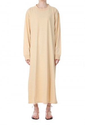 back open long sleeve dress T -Desert (TS0704-SS23)