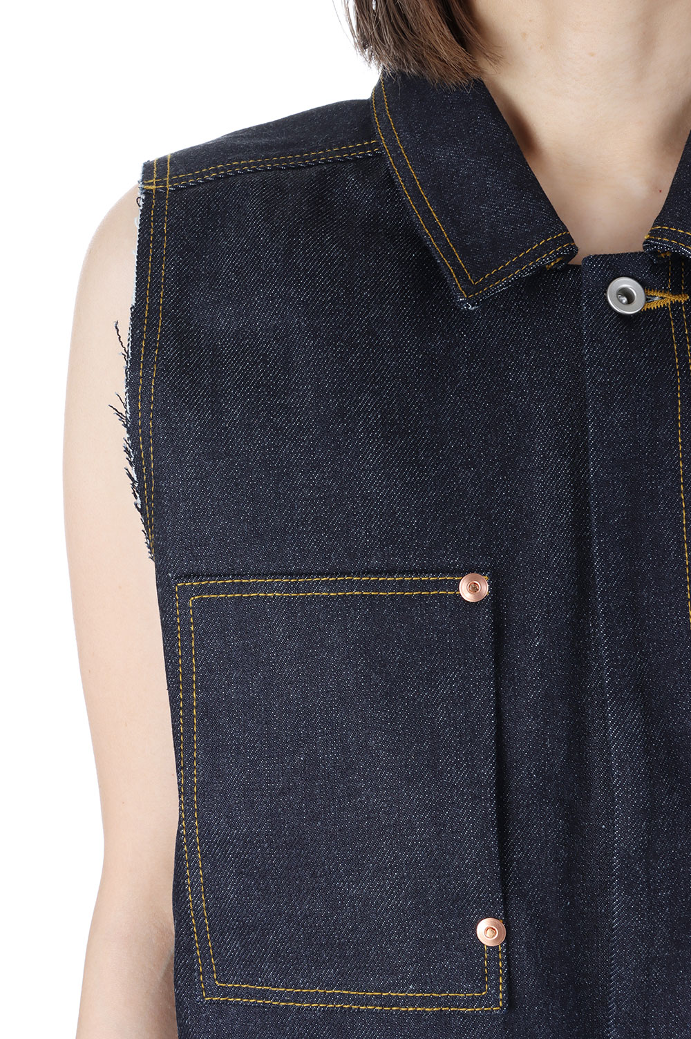 sleeveless denim all in one -Indigo (AO0603-SS23) | セレクト