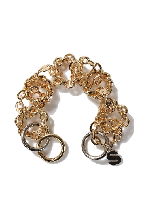 Chained Chain Bracelet -Gold (23-06733) | セレクトショップ