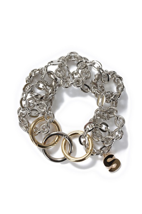 Chained Chain Bracelet -Silver (23-06733) | セレクトショップ