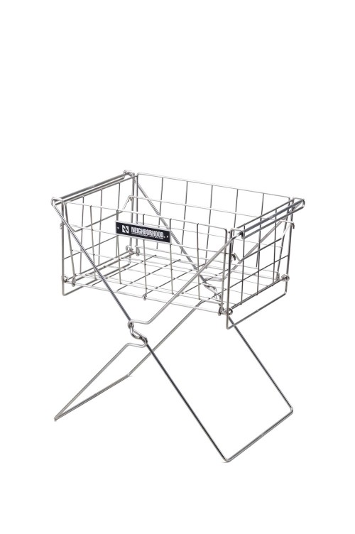 FOLDING BASKET & STAND SET / SILVER (231OTNH-AC02) | セレクト