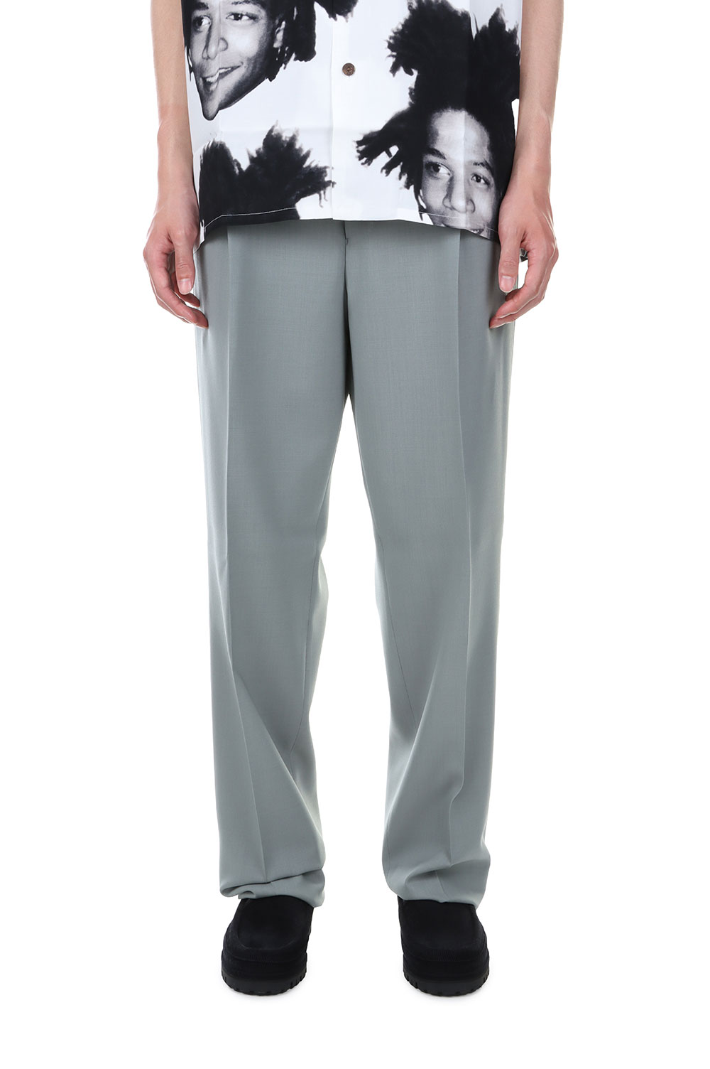 PLEATED TROUSERS ( TYPE-2 ) / GRAY (23SS-WMP-TR10