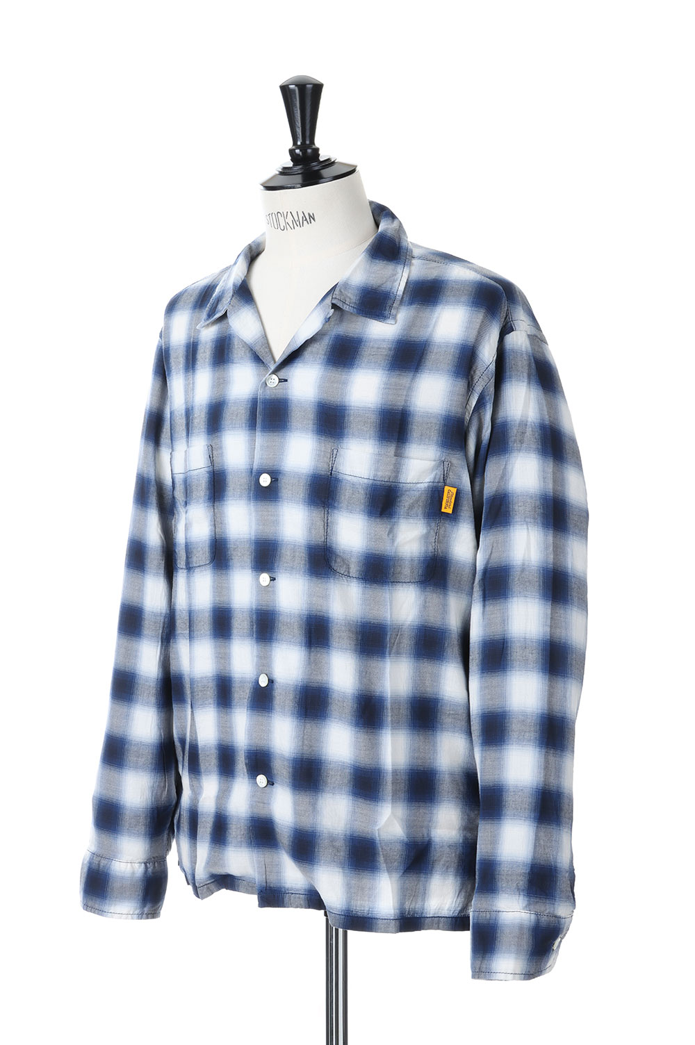 DALL Clothing×GADORO OMBRE CHECK SHIRT - シャツ