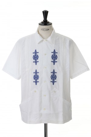 SD Guayabera Shirt - WHITE