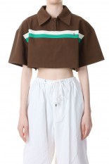 Chico Crop Pique Shirt -BROWN(23SS205B)