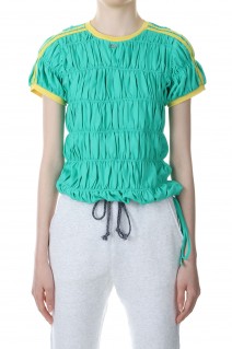 Track Shirring Top -EMERALD(23SS206B)