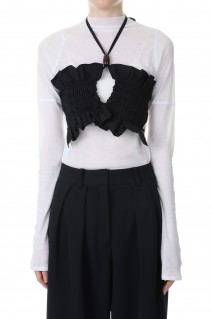 Shirring Shell Bra -BLACK(23SS215B)