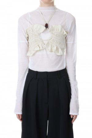 Shirring Shell Bra -IVORY(23SS215A)