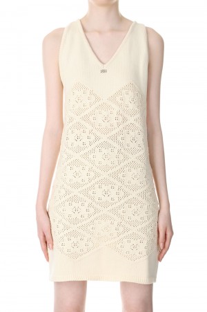 Knit Mini Dress -IVORY(23SS402A)
