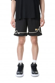 Abc. 123. Soutache Basketball Shorts / Anthracite Black（ABC123SOUBSH）
