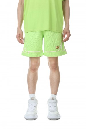 Abc. 123. Soutache Basketball Shorts / Citrine Green（ABC123SOUBSH）