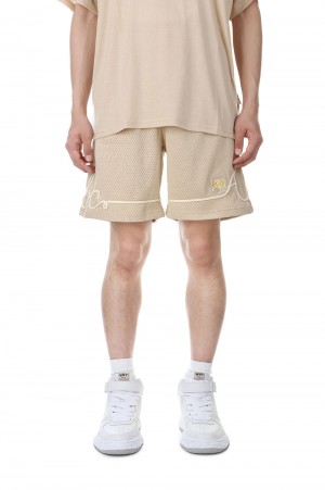 Abc. 123. Soutache Basketball Shorts / Feldspar Ecru（ABC123SOUBSH）