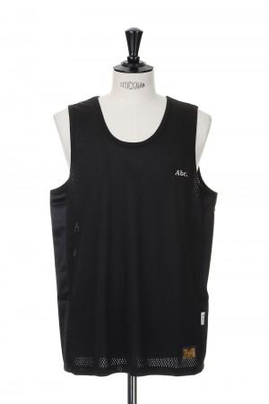 Abc. 123. Satin Tank Top / Anthracite Black（ABC123MSTT）