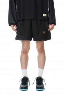 Abc. 123. Mesh Satin Basketball Shorts / Anthracite Black（ABC123MSBS）