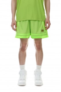 Abc. 123. Mesh Satin Basketball Shorts / Citrine Green（ABC123MSBS）