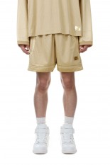 Abc. 123. Mesh Satin Basketball Shorts / Feldspar Ecru（ABC123MSBS）