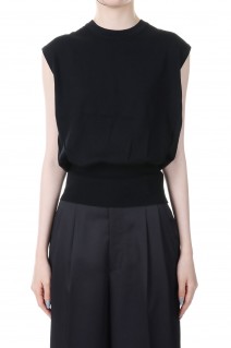 Nosleeve Knit - BLACK（S23SS-16-03）