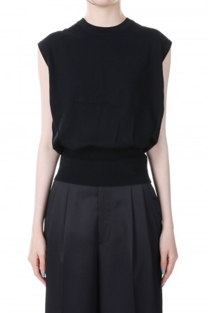 Nosleeve Knit - BLACK（S23SS-16-03）