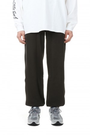 EMBROIDERED LOGO COTTON SWEAT PANTS / BLACK (CCC-231P002)