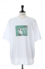COTTON T-SHIRT_CITY COUNTRY CITY / WHITExGREEN (CCC-231T004)