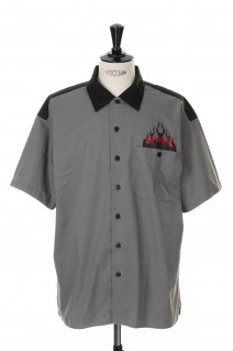 WORK SHIRT F S/S / BLACK