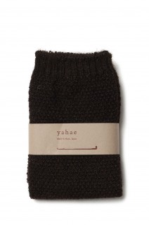 ALPACA MOSS STITCH WARMER - D.Brown
