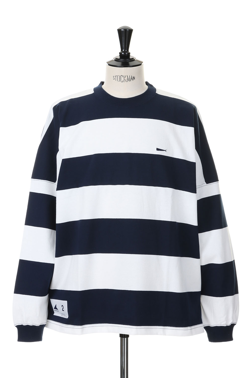 100％の買戻し率 23ss DESCENDANT HORIZONTAL STRIPE LS TET redcrca14