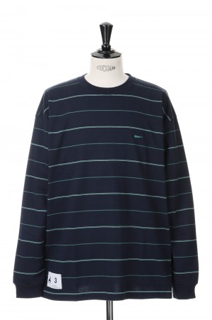 HORIZONTAL MULTI STRIPE LS - BLACK (231ATDS-CSM09) | セレクト