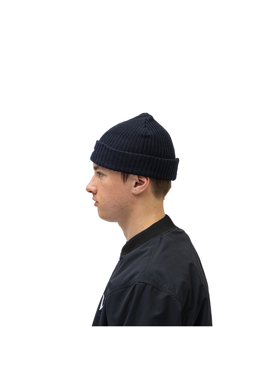 BEANIE 02 / BEANIE / CTPL. COOLMAX®. SIGN / NAVY (231MADT-HT02