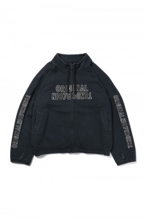 MOCK NECK SWEAT ZIP UP / BLACK | セレクトショップ｜DeepInsideinc