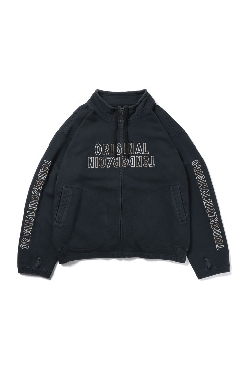 MOCK NECK SWEAT ZIP UP / BLACK | セレクトショップ｜DeepInsideinc