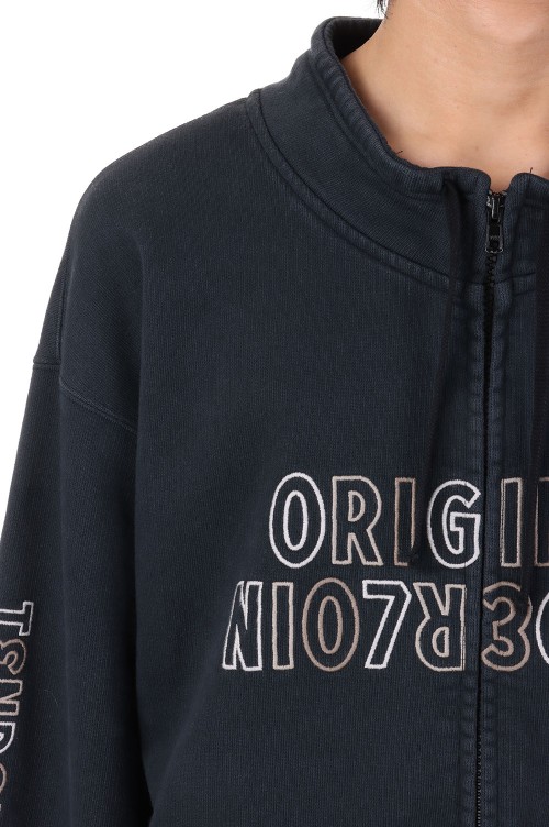 MOCK NECK SWEAT ZIP UP / BLACK | セレクトショップ｜DeepInsideinc