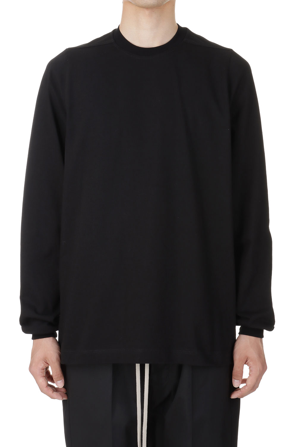 SHORT CREWNECK LS T(BA)/BLACK(RU02C7277) | セレクトショップ