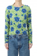 Oriental Flower Aperture Top -GREEN (21231315210)