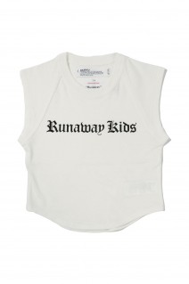 Runaway Kids Tite Raglan Tee -WHITE (W-16)