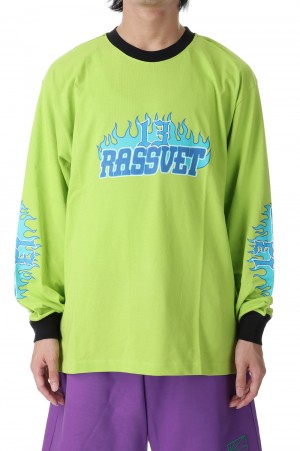 MEN R13 LONG SLEEVE TEE SHIRT KNIT(PACC13T013)-YELLOW-