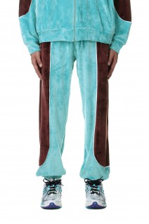 MEN VELOURS SPORTS TROUSERS KNIT(PACC13P009)-BLUE-