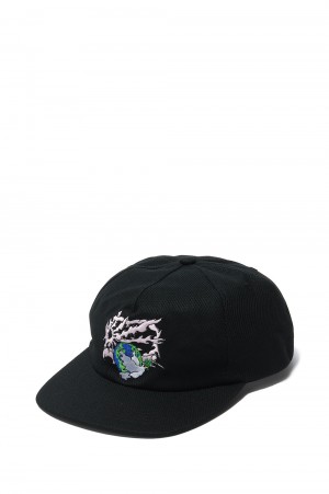 MEN DOVE PEACE CAP WOVEN(PACC13K013)-BLACK-