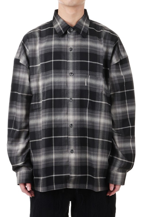 黒タタキSL/朱天黒 Hollywood Ranch Market Ombre Check Shirt