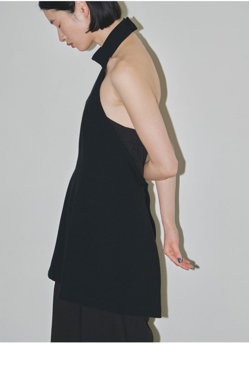 Halterneck Apron Tops -BLACK (12310438) | セレクトショップ