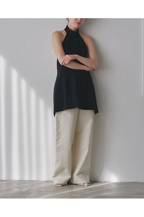 Halterneck Apron Tops -BLACK (12310438) | セレクトショップ