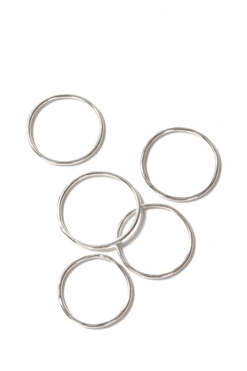Thin Ring 5 Set (Silver925 ) -SILVER (12390901) | セレクトショップ