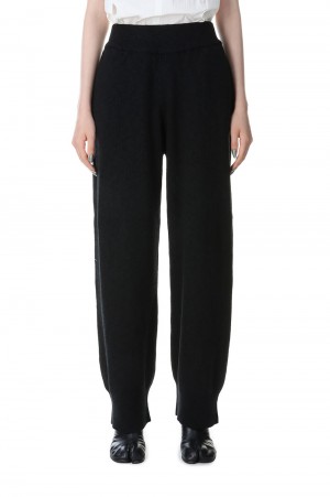 Easy Rib Knit Pants -BLACK (12320708)