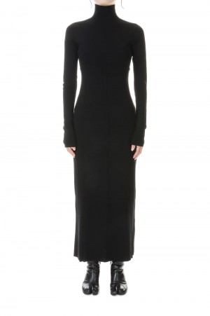 Backopen Knit Dress -BLACK (12320309)