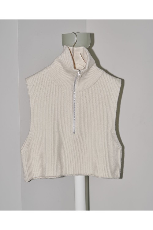 Halfzip Knit Vest -ECRU (12320509) | セレクトショップ