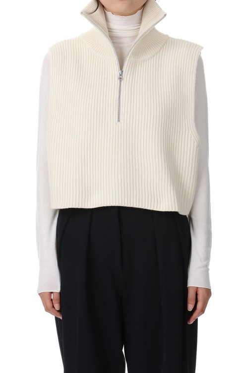 Halfzip Knit Vest -ECRU (12320509) | セレクトショップ