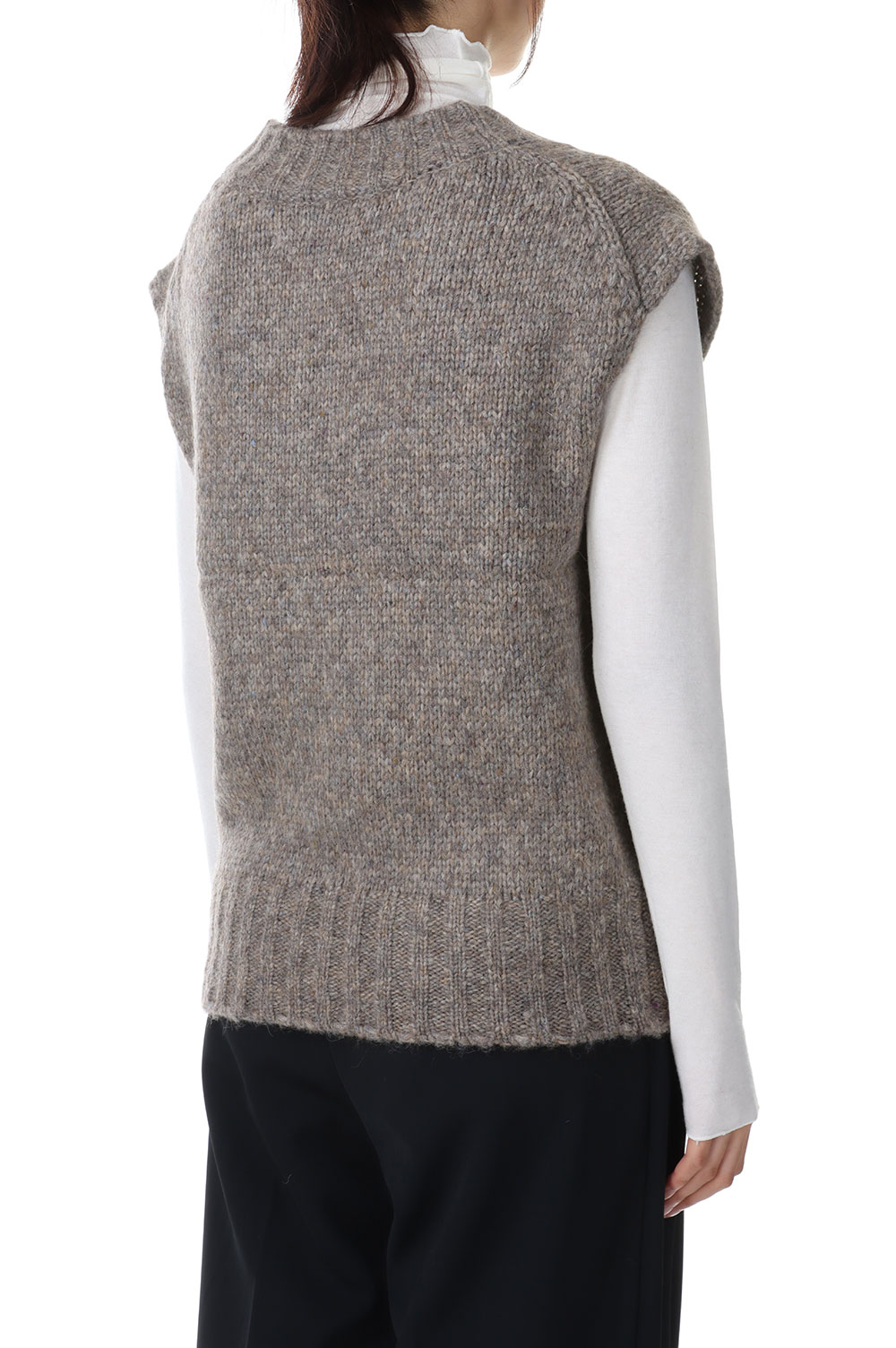 Mottle Yarn Knit Vest (22FW) beigeカラーベージュ - ニット/セーター