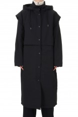Nylon Hoodie Coat -BLACK (12320003)