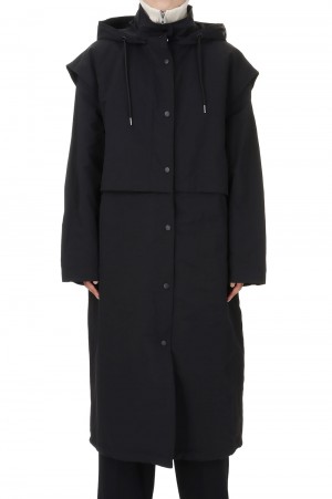 Nylon Hoodie Coat -BLACK (12320003)