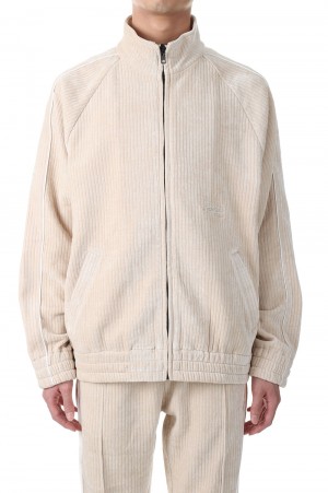 Corduroy Velor Track Jacket -IVORY (LEJ25)